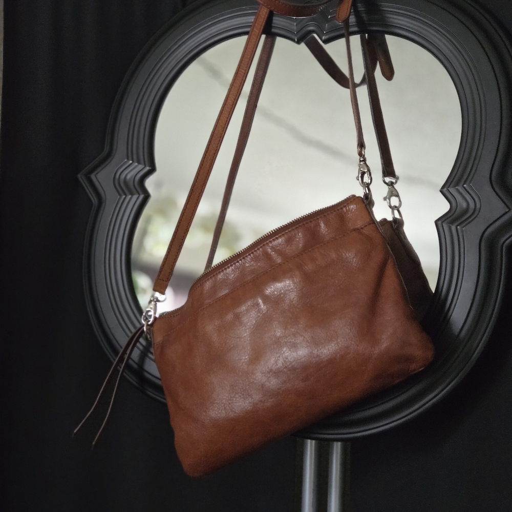 Brown Leather Crossbody Bag